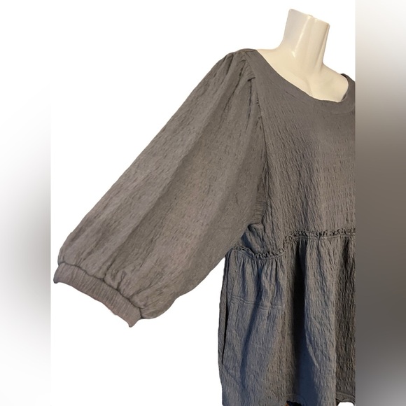 Free People Beyond Obsessed Shorts Romper Size Medium Pewter Gray - Picture 3 of 9